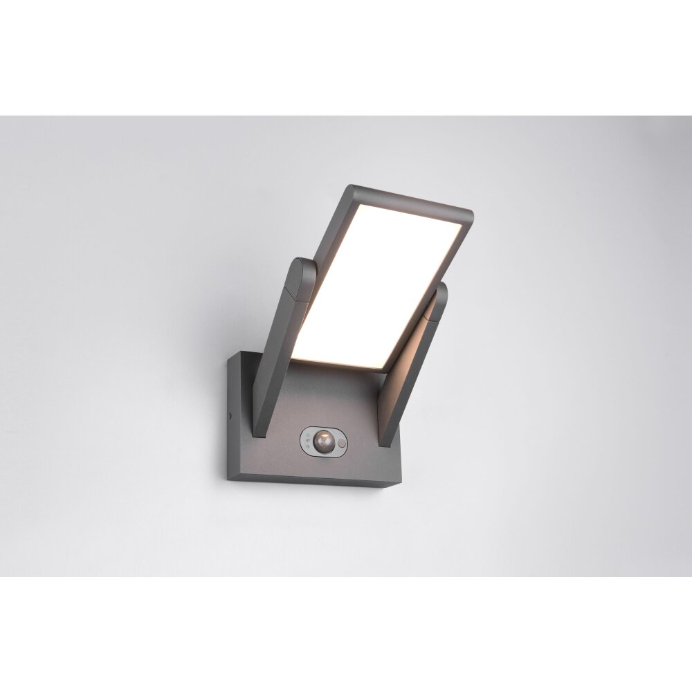 Trio Malawi Wandleuchte LED Anthrazit, 1-flammig, Bewegungsmelder main product photo