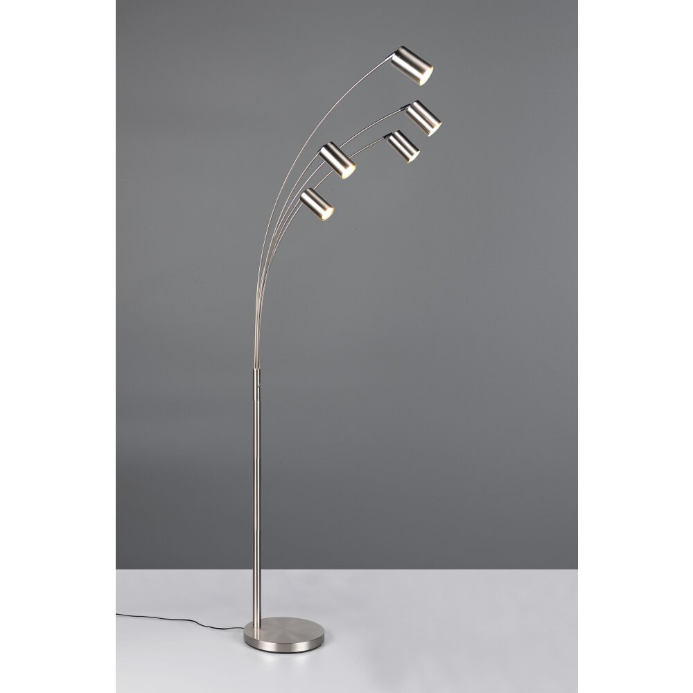 Trio Marley Stehlampe Nickel-Matt, 5-flammig main product photo