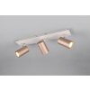 Trio Marley Deckenspot Braun, 3-flammig