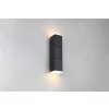 Trio Raglan Wandleuchte LED Schwarz, 2-flammig