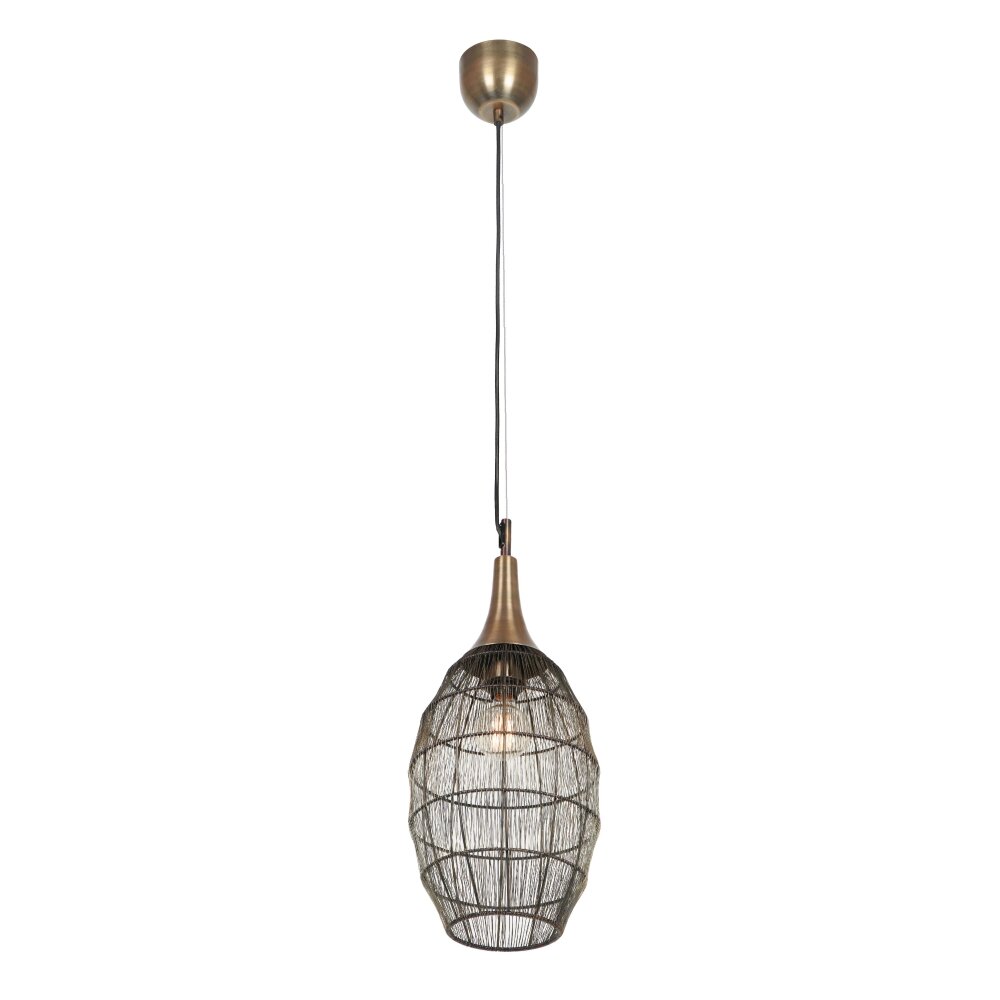 Trio SORAYA Pendelleuchte Altmessing, 1-flammig main product photo