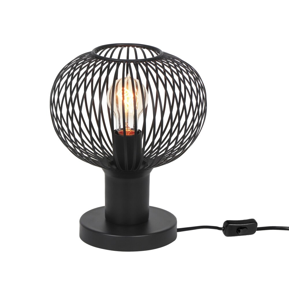 Trio Gila Tischleuchte Schwarz, 1-flammig main product photo