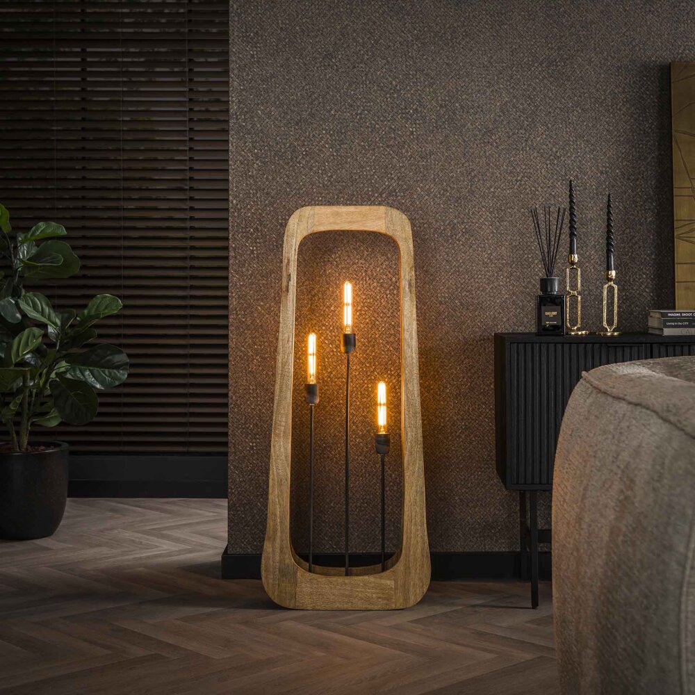 Idzaard Stehleuchte Naturfarben, 3-flammig main product photo