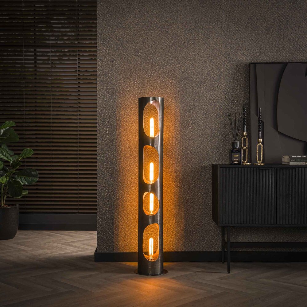 Pocinho Stehleuchte Schwarz, 4-flammig main product photo