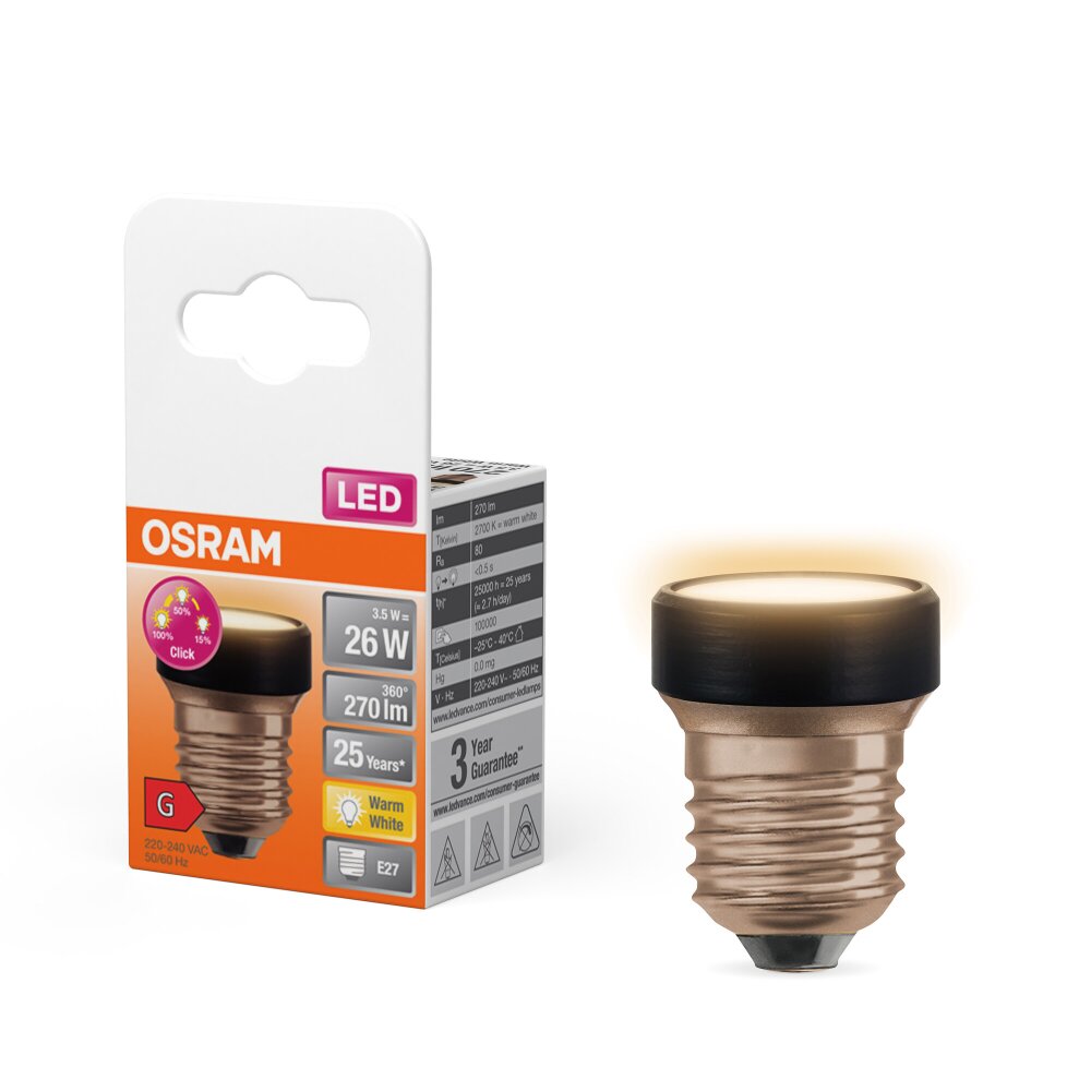 Osram LED E27 3,5 Watt 2700 Kelvin 270 Lumen main product photo