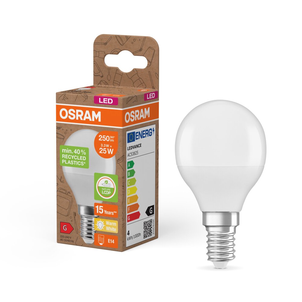 Osram LED E14 3,3 Watt 2700 Kelvin 250 Lumen main product photo
