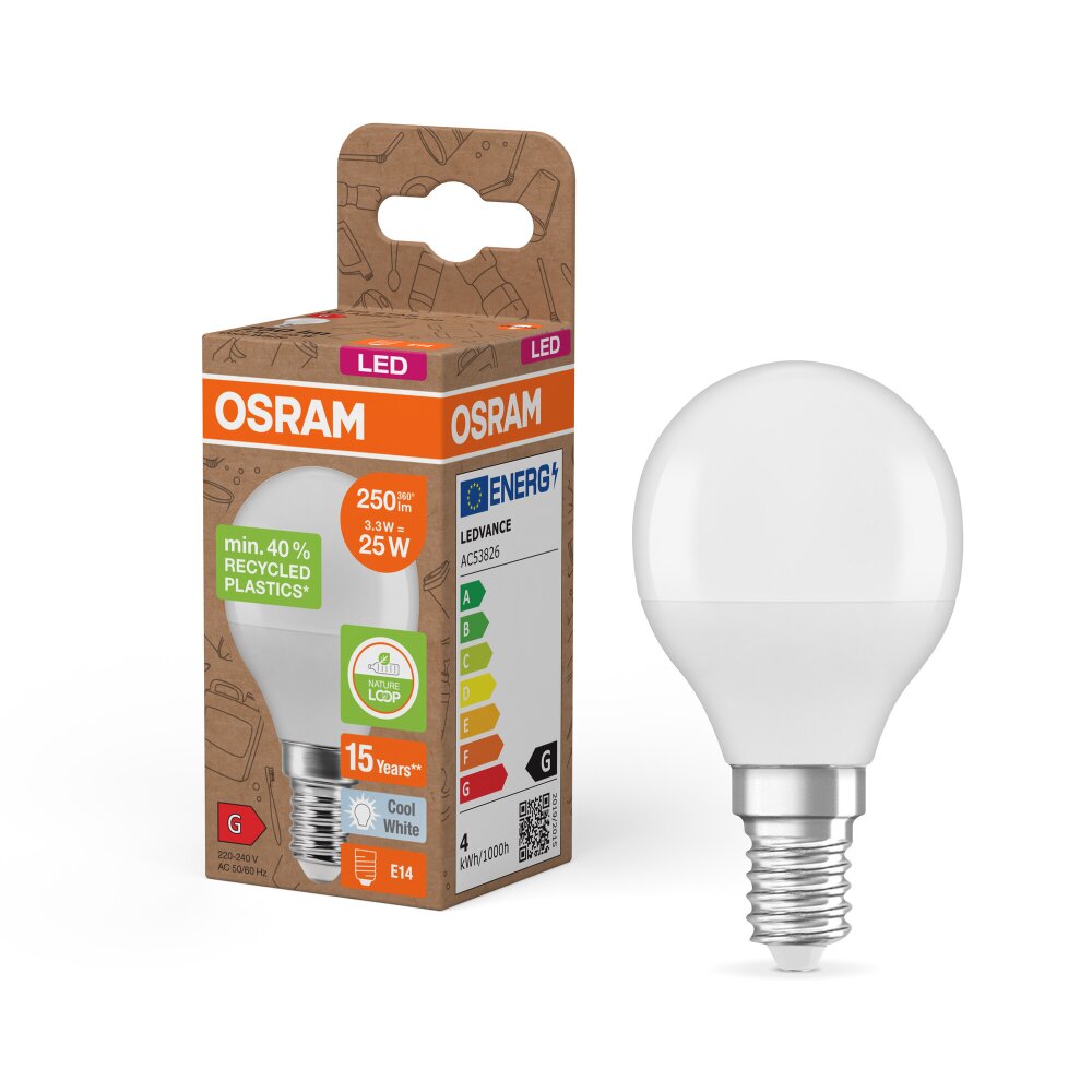 Osram LED E14 3,3 Watt 4000 Kelvin 250 Lumen main product photo