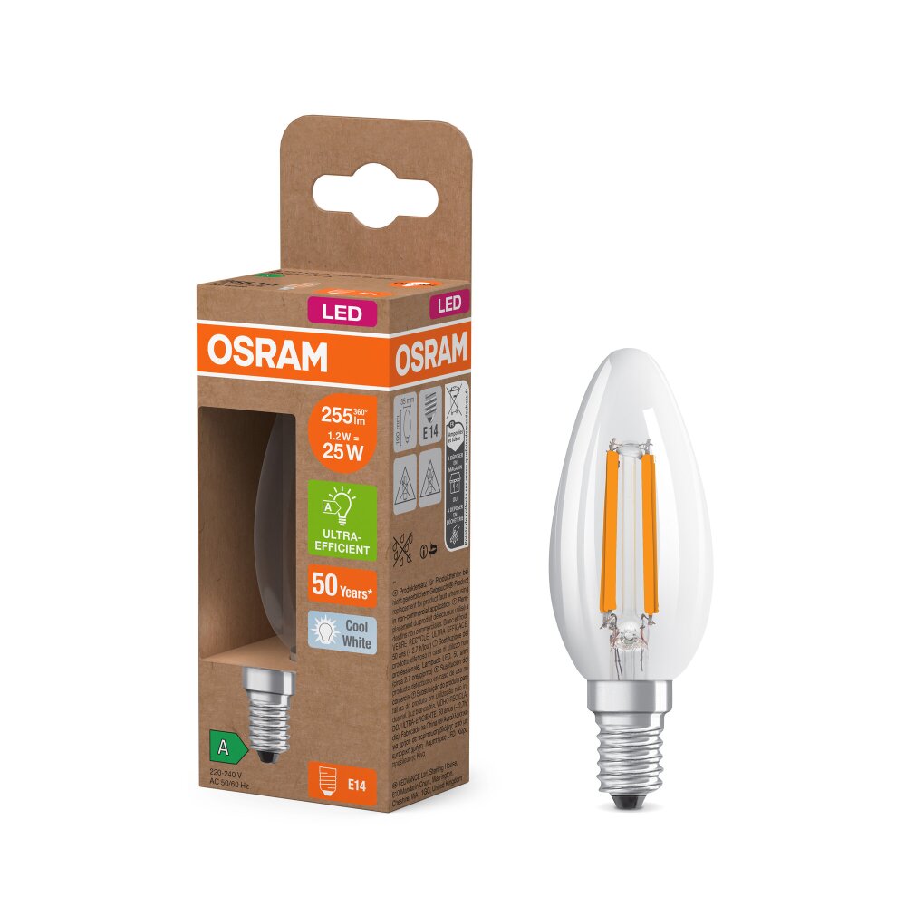 Osram LED E14 1,2 Watt 4000 Kelvin 255 Lumen main product photo