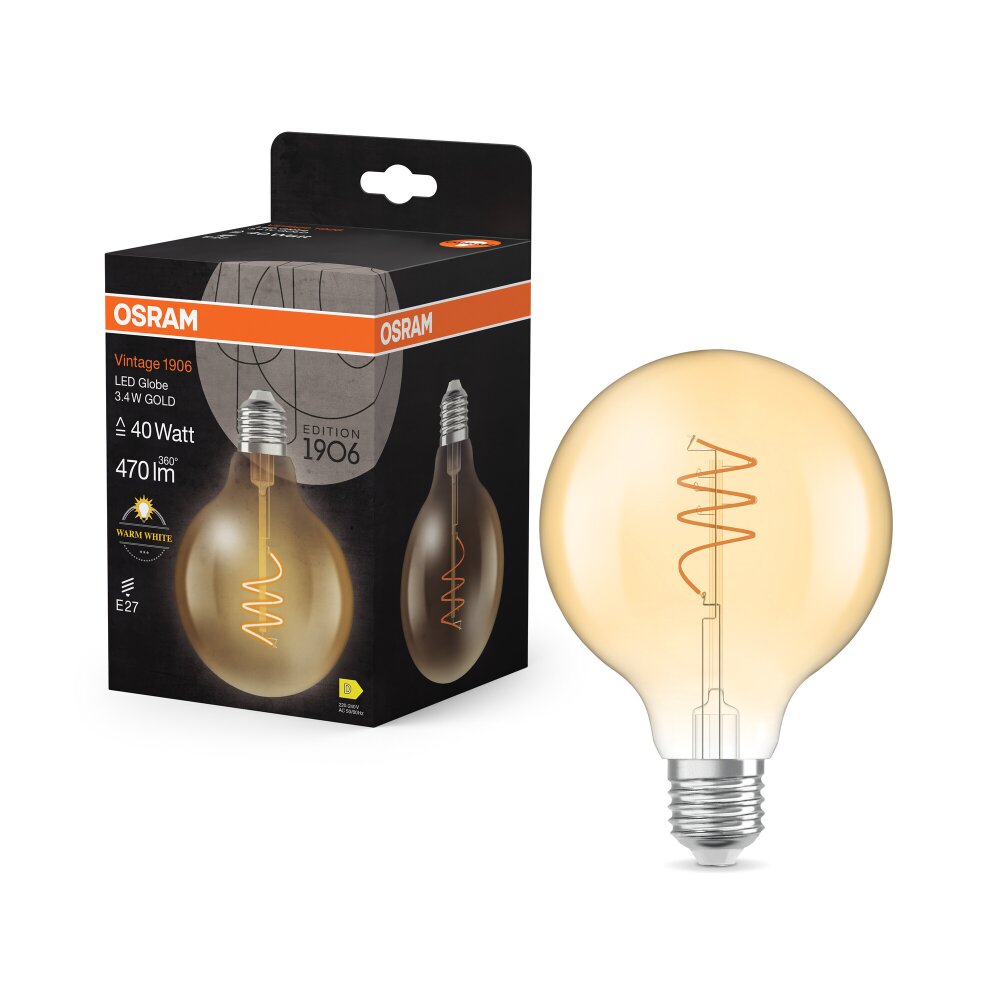 Osram LED E27 3,4 Watt 2700 Kelvin 470 Lumen main product photo