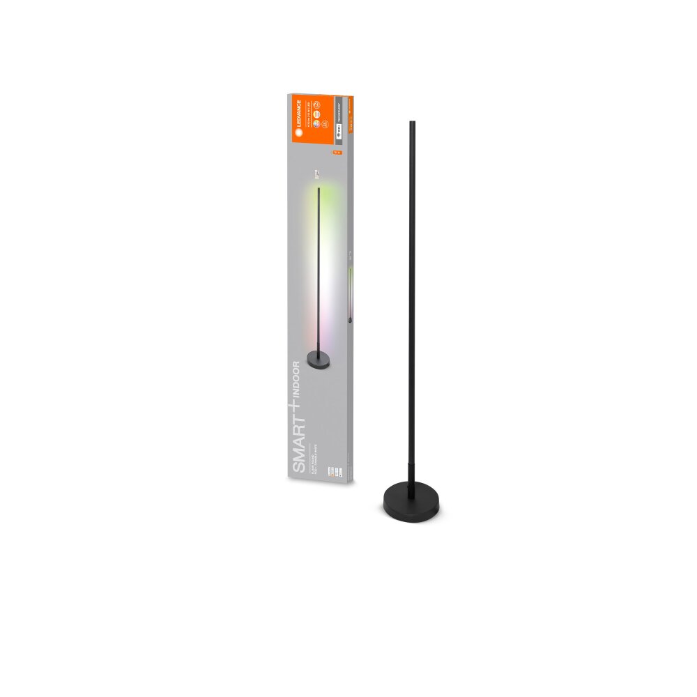 LEDVANCE SMART WIFI FLOOR Stehleuchte Schwarz, 1-flammig, Fernbedienung main product photo