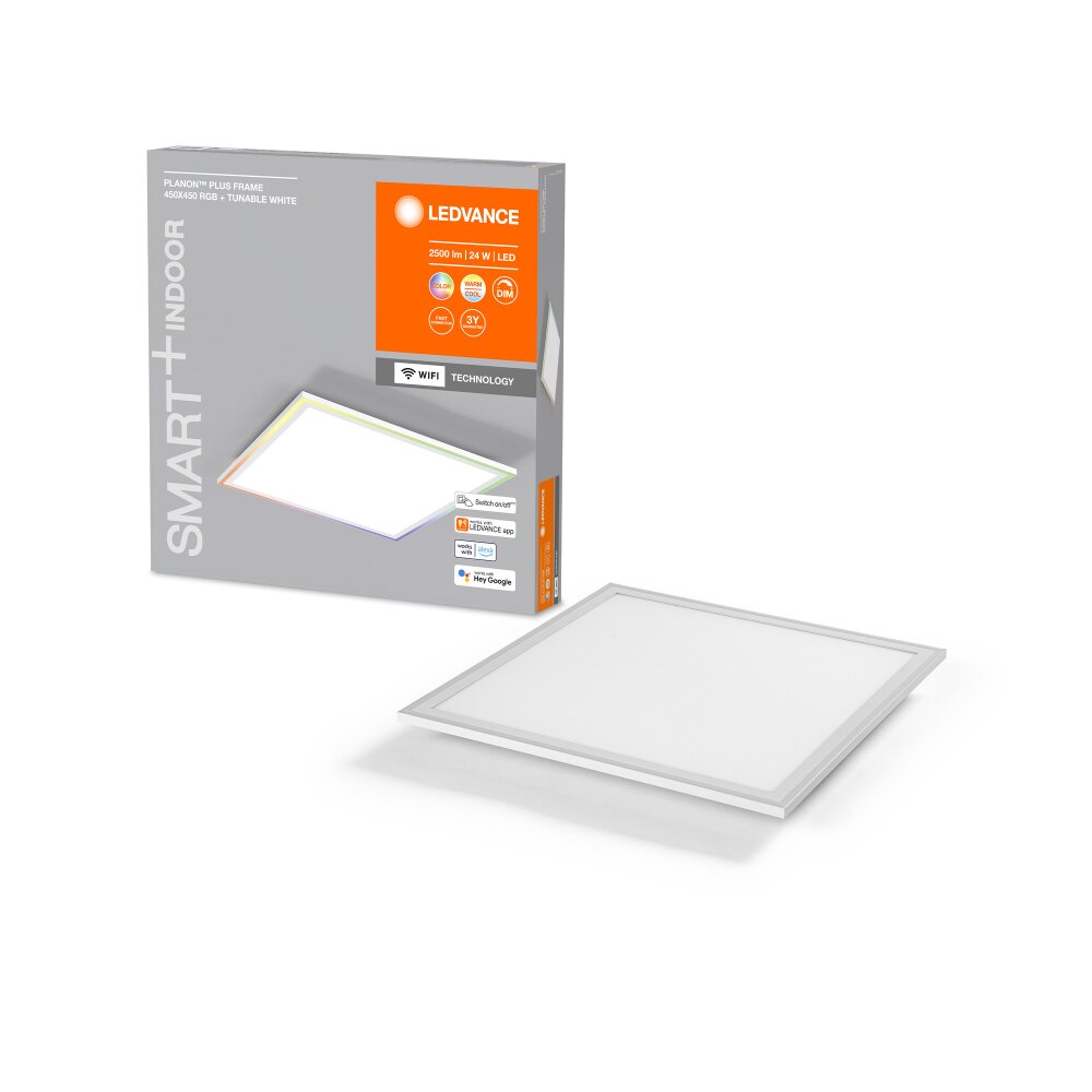 LEDVANCE SMART+ Wifi Planon Plus Wand- und Deckenleuchte Weiß, 1-flammig, Farbwechsler main product photo