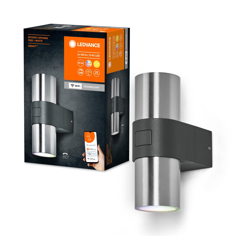 LEDVANCE SMART OUTD WIF Außenleuchte Grau, 1-flammig, Farbwechsler main product photo