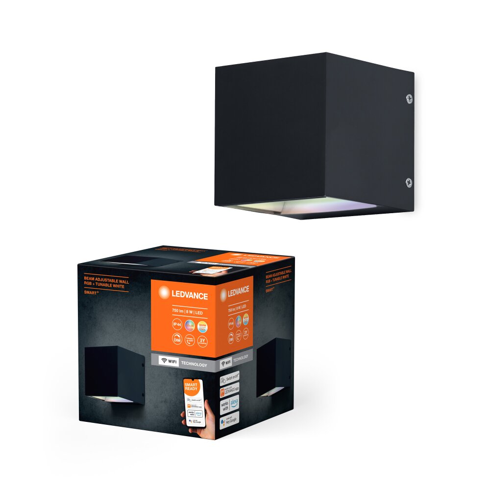 LEDVANCE SMART OUTD WIF Außenleuchte Schwarz, 1-flammig, Farbwechsler main product photo