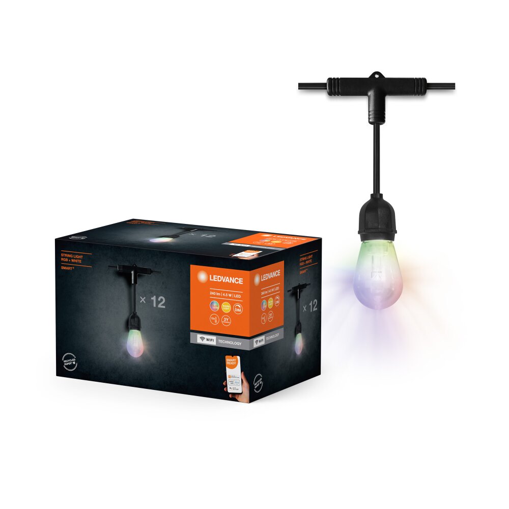 LEDVANCE SMART OUTD WIF Außenleuchte Schwarz, 1-flammig, Farbwechsler main product photo