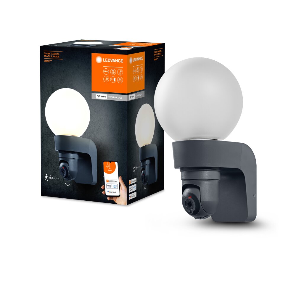 LEDVANCE SMART OUTD WIF Außenwandleuchte Schwarz, 1-flammig, Bewegungsmelder main product photo