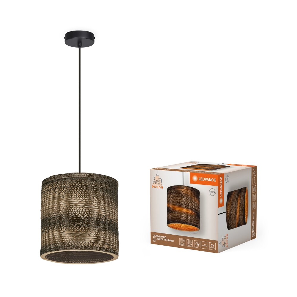 LEDVANCE DECOR Wand- und Deckenleuchte Braun, 1-flammig main product photo