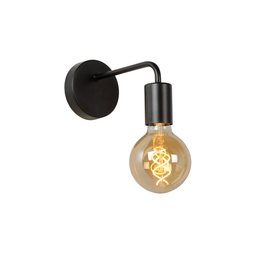 Lucide SCOTT Wandleuchte Schwarz, 1-flammig main product photo