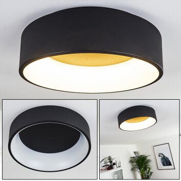 Kampal Deckenleuchte LED Schwarz, 1-flammig