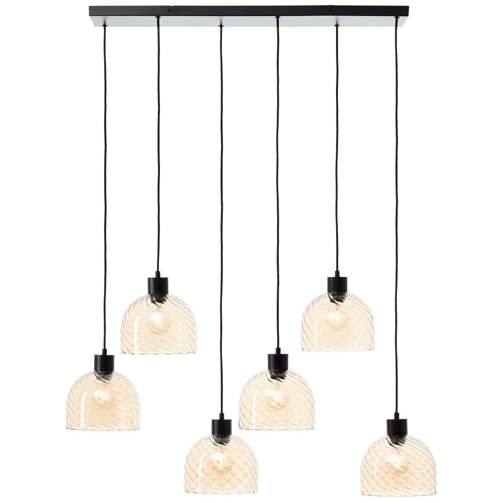 Brilliant Casto Pendelleuchte Schwarz, 6-flammig main product photo