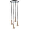Brilliant Cadiz Pendelleuchte Schwarz, 4-flammig