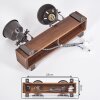 Pehefito Deckenleuchte Dunkelbraun, Grau, 2-flammig Pehefito Deckenleuchte Dunkelbraun, Grau, 2-flammig