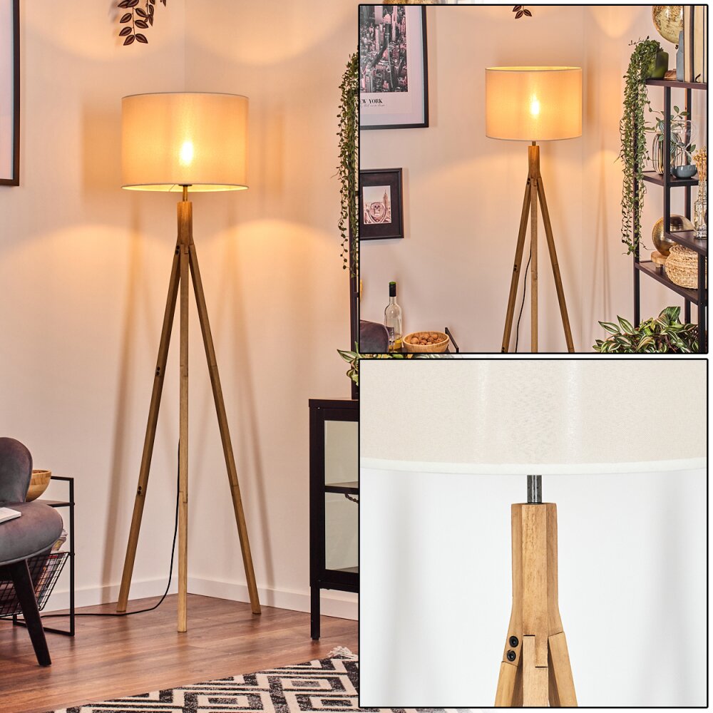 Bassagoda Stehleuchte Naturfarben, 1-flammig main product photo