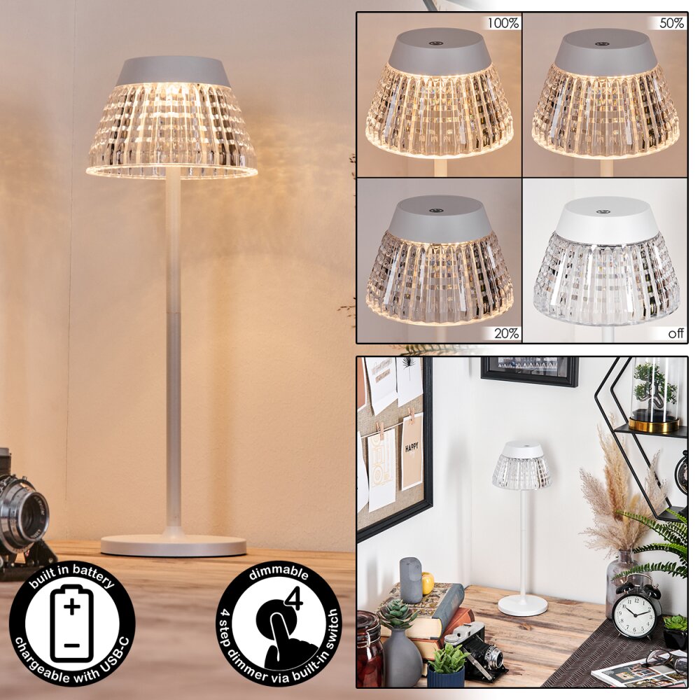Macos Tischleuchte LED Weiß, 1-flammig main product photo