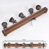 Pehefito Deckenleuchte Dunkelbraun, Grau, 5-flammig Pehefito Deckenleuchte Dunkelbraun, Grau, 5-flammig
