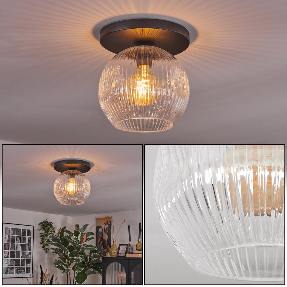 Ripoll Deckenleuchte Glas 25 cm Klar, 1-flammig main product photo