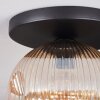 Ripoll Deckenleuchte Glas 25 cm Bernsteinfarben, Klar, 1-flammig