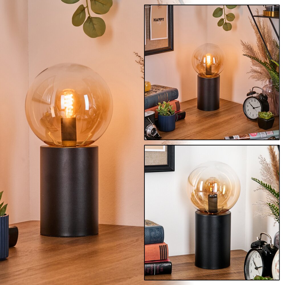 Gastor Tischleuchte Glas 15 cm Bernsteinfarben, Klar, 1-flammig main product photo