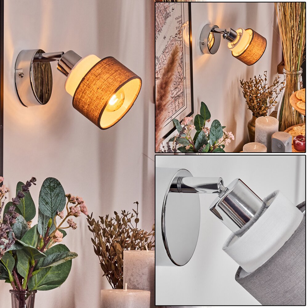 Ailer Wandleuchte Chrom, 1-flammig main product photo