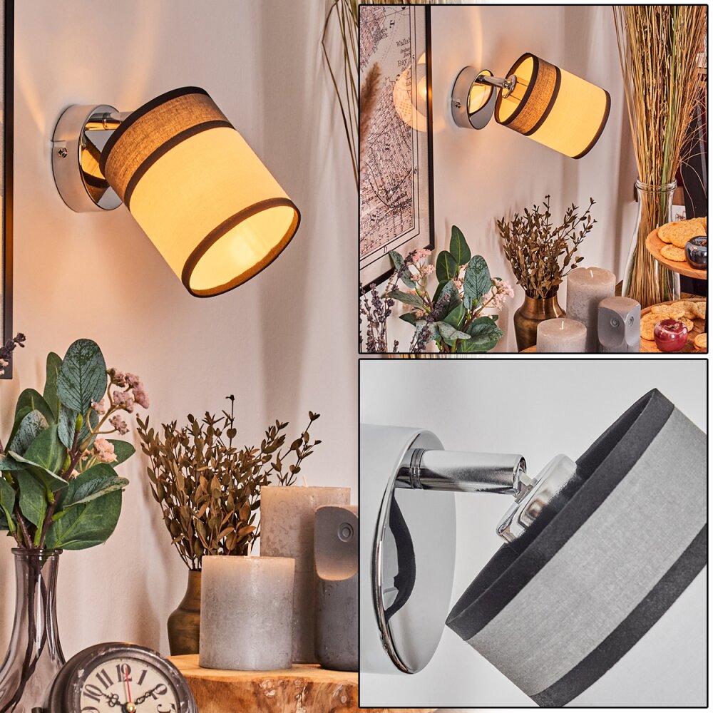 Lundegaard Wandleuchte Chrom, 1-flammig main product photo