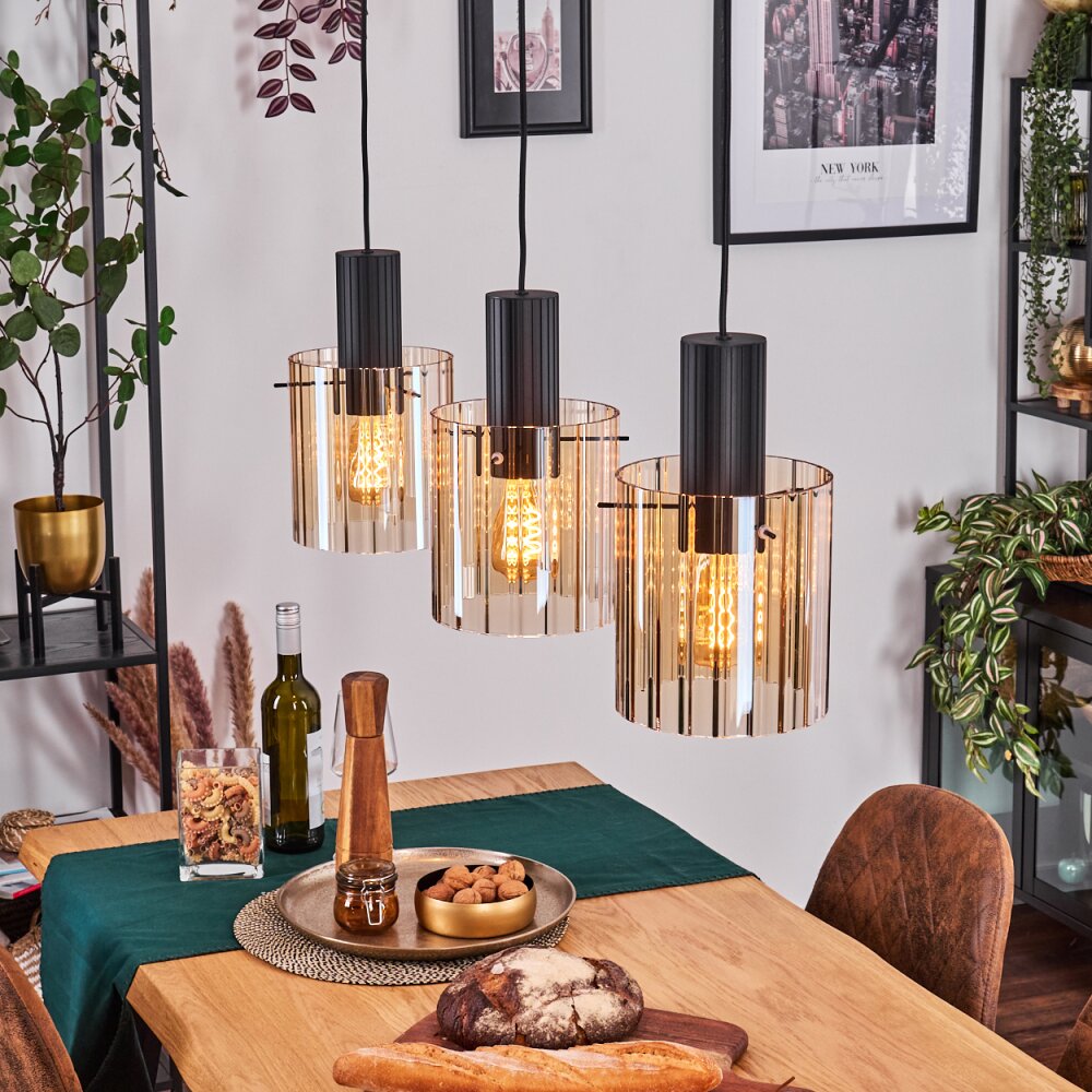 Vireda Hängeleuchte Anthrazit, 3-flammig main product photo
