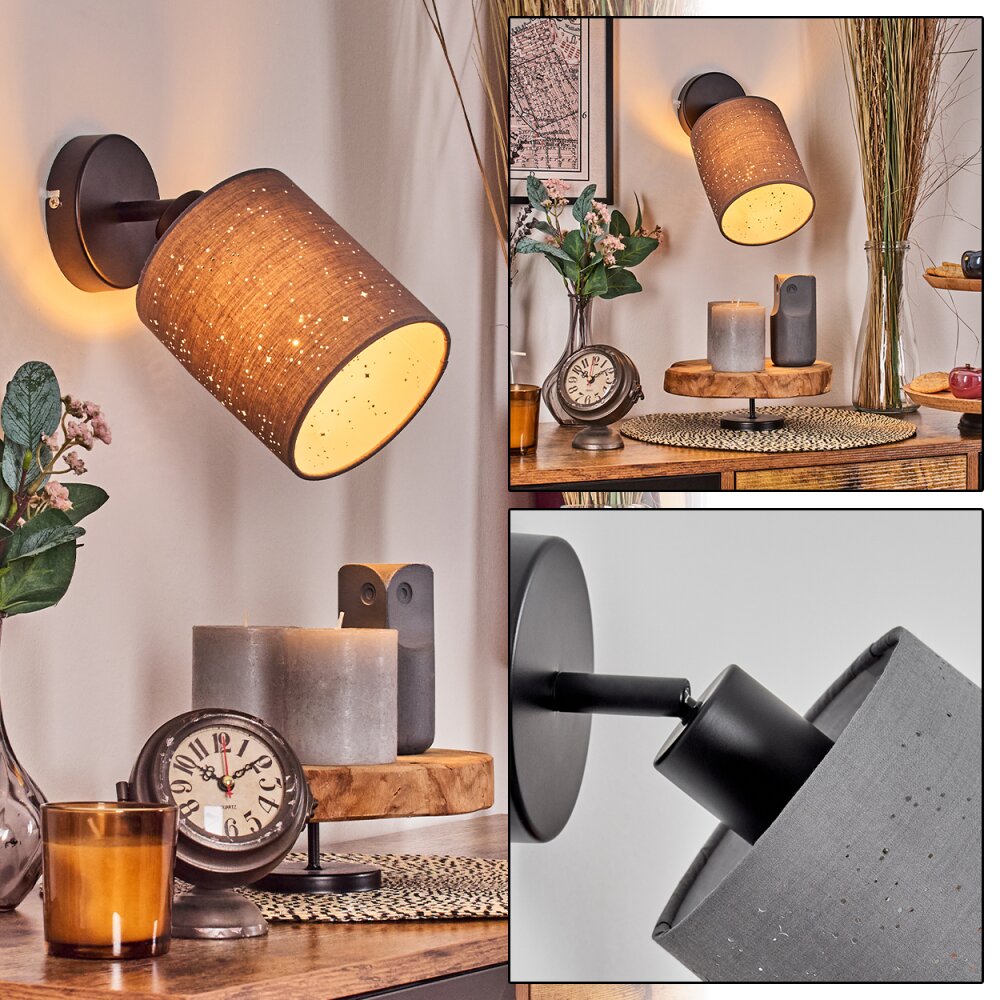 Lendemarke Wandleuchte Schwarz, 1-flammig main product photo