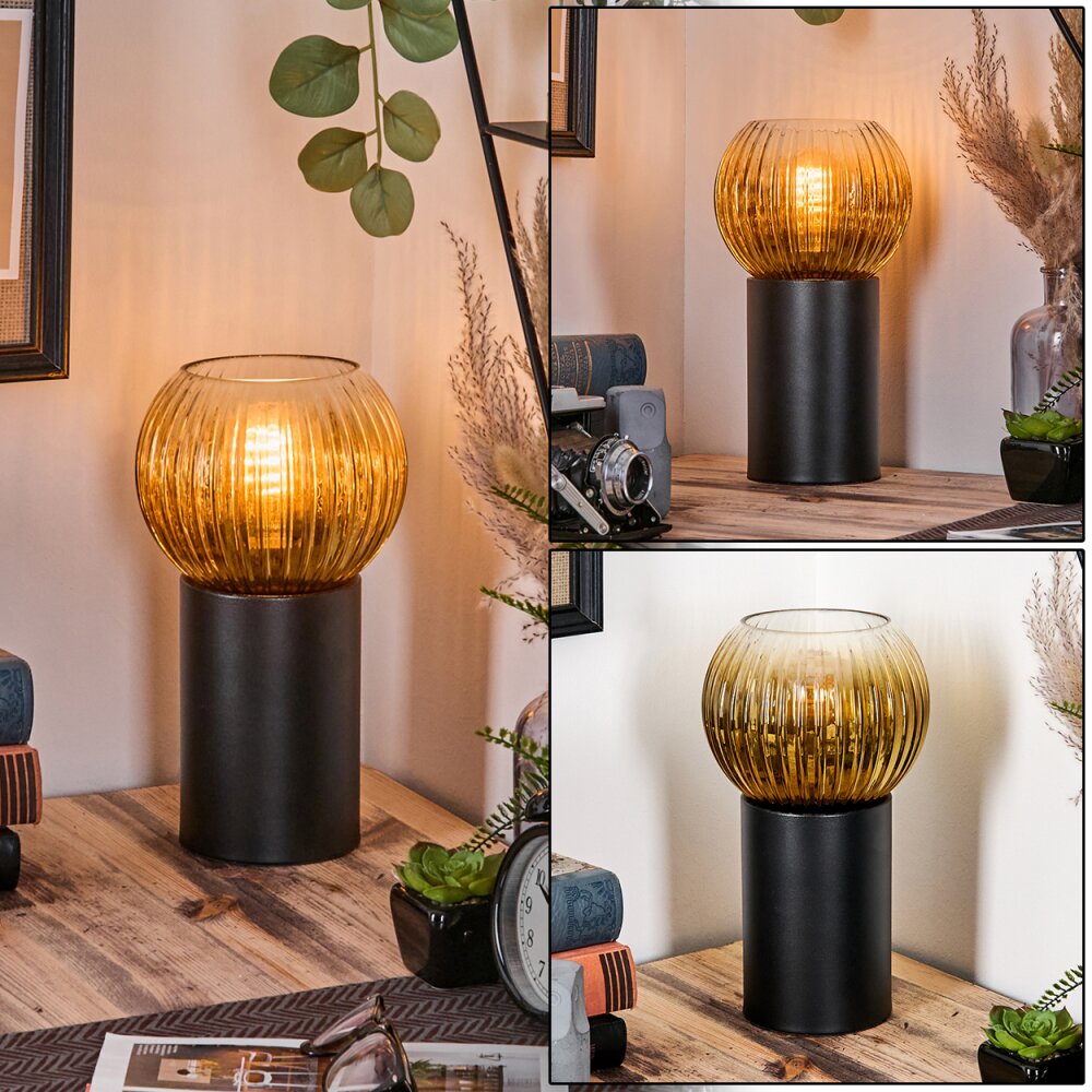 Koyoto Tischleuchte Glas 15 cm Gold, Klar, 1-flammig main product photo