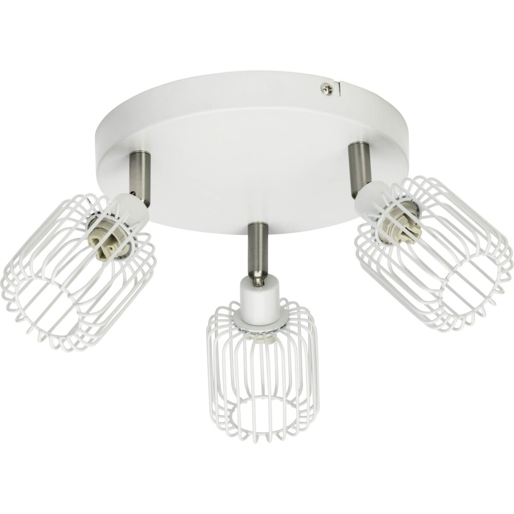 Brilliant Leuchten Flavian Spotrondell Weiß, 3-flammig main product photo