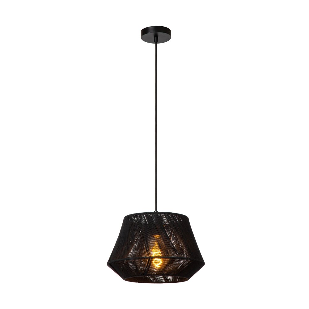 Lucide JESSICA Pendelleuchte Schwarz, 1-flammig main product photo