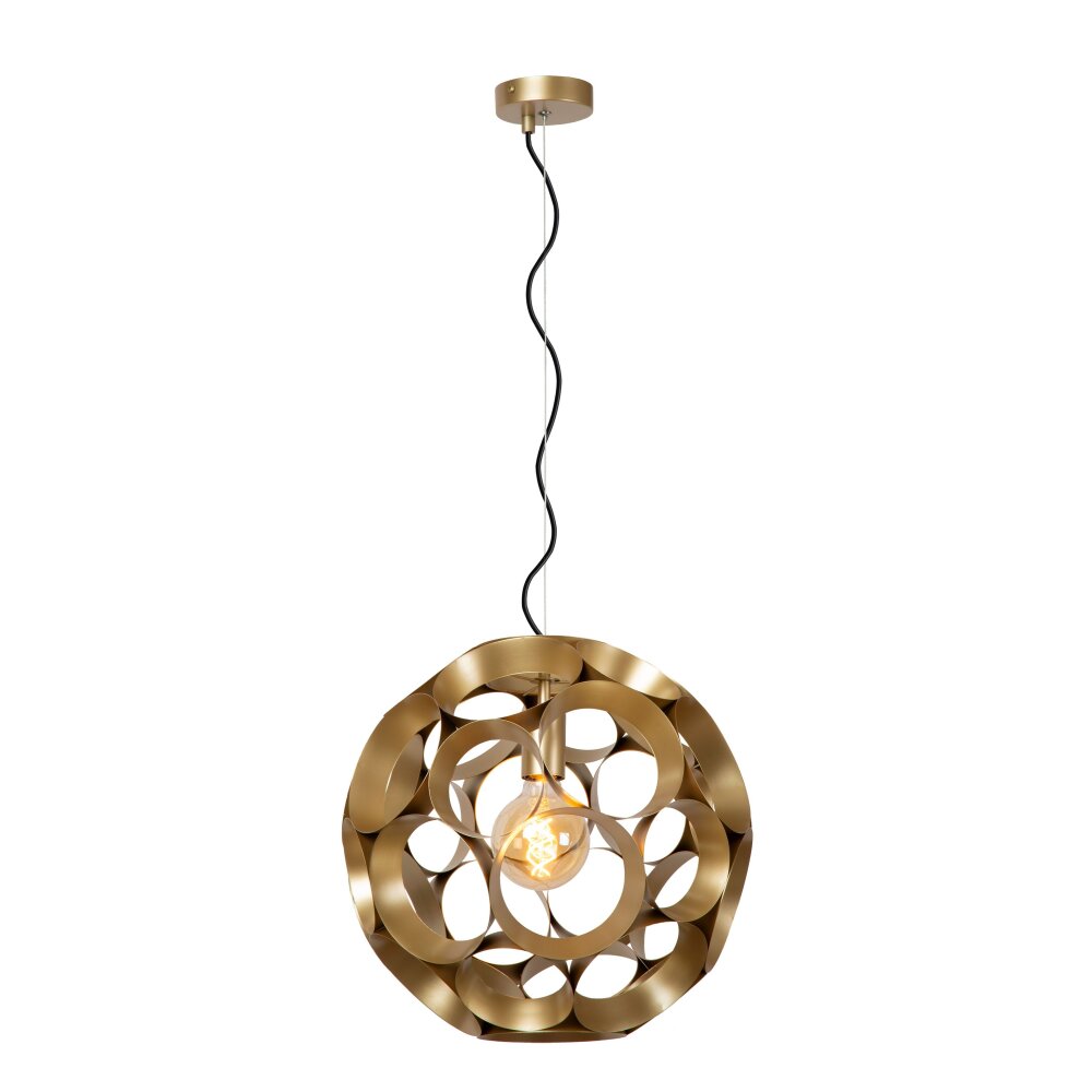 Lucide HANNELORE Pendelleuchte Gold, 1-flammig main product photo