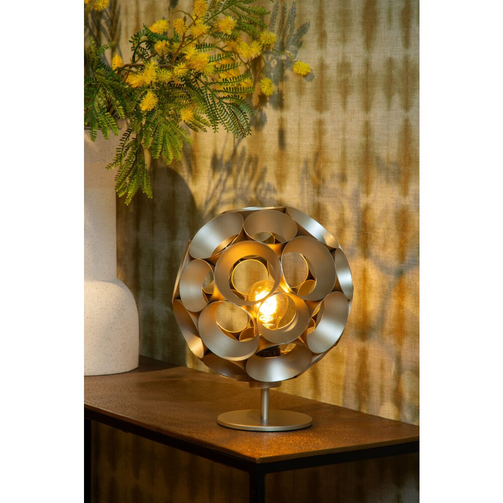 Lucide HANNELORE Tischleuchte Gold, 1-flammig main product photo
