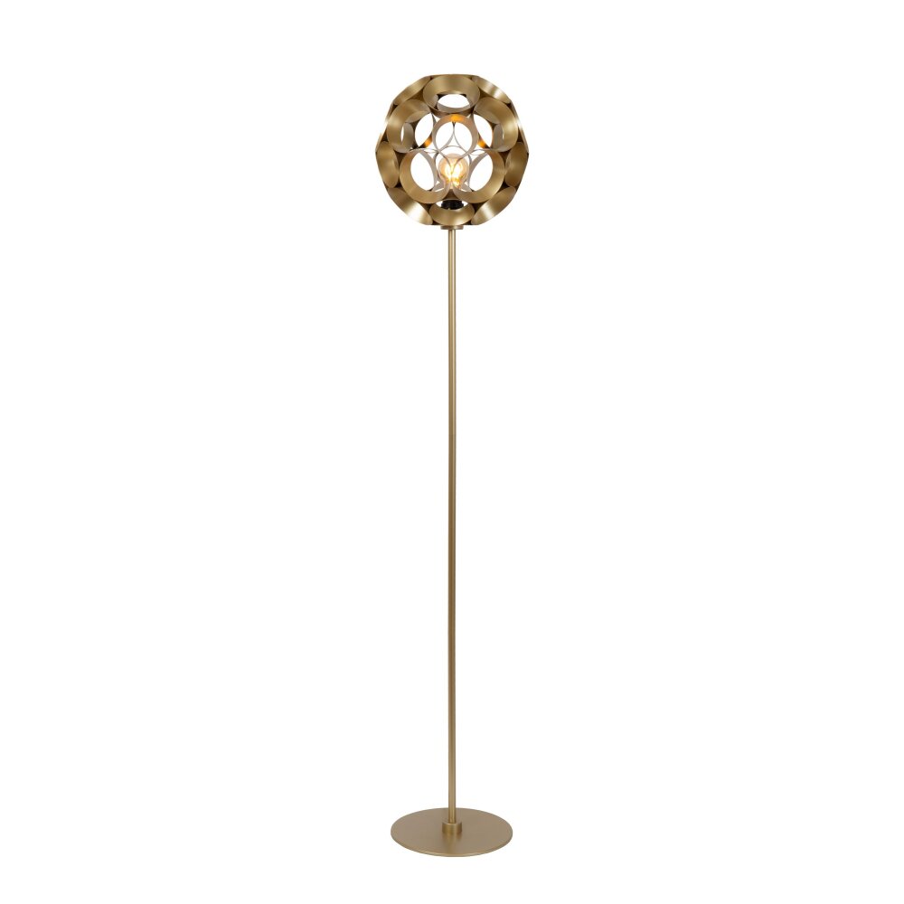 Lucide HANNELORE Stehlampe Gold, 1-flammig main product photo