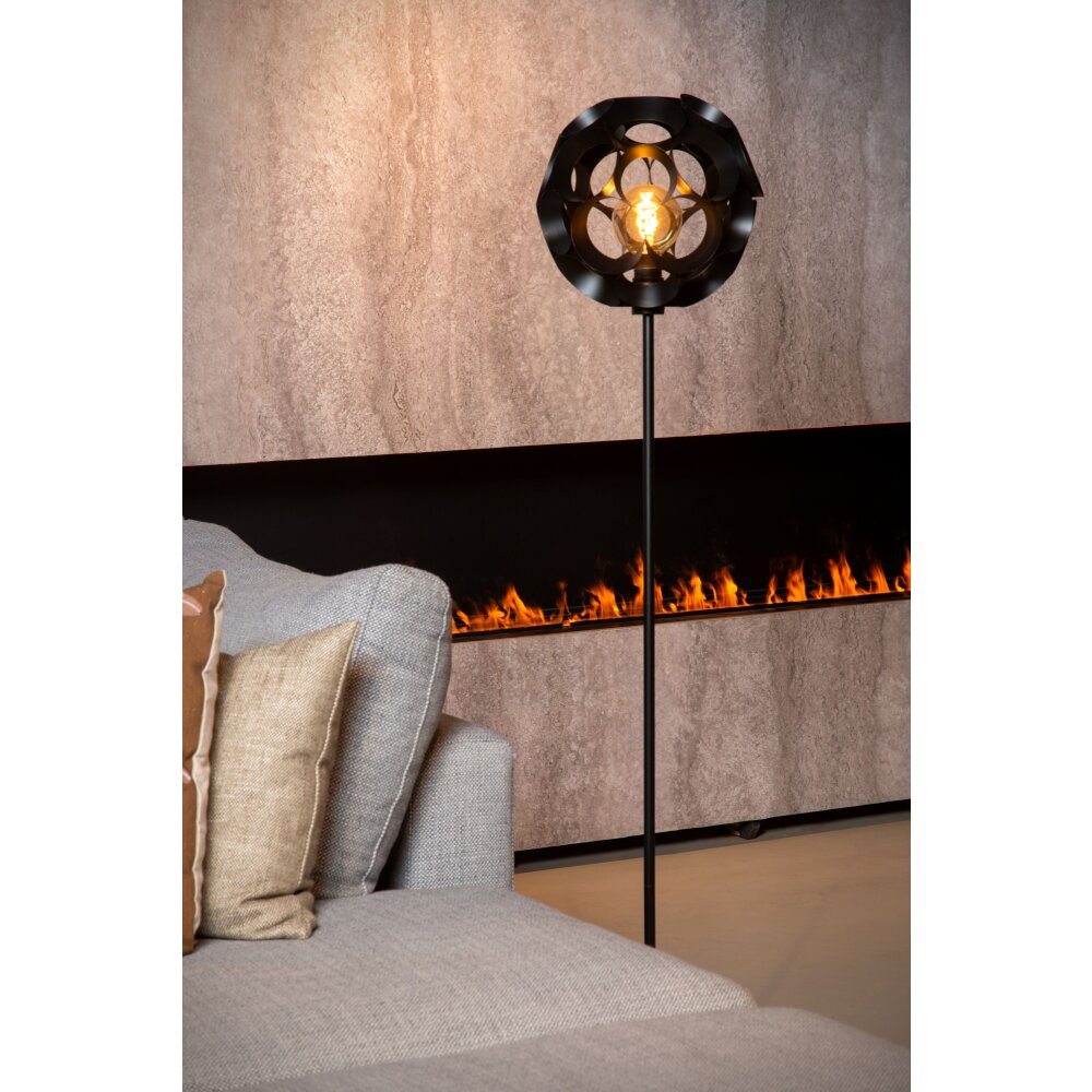 Lucide HANNELORE Stehlampe Schwarz, 1-flammig main product photo