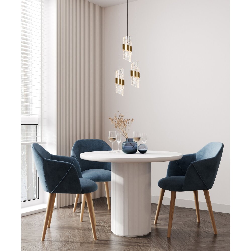 Lucide KLIGANDE Pendelleuchte LED Gold, Messing, 3-flammig main product photo