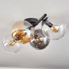 Gastor Deckenleuchte Glas 15 cm Bernsteinfarben, Klar, Rauchfarben, 4-flammig