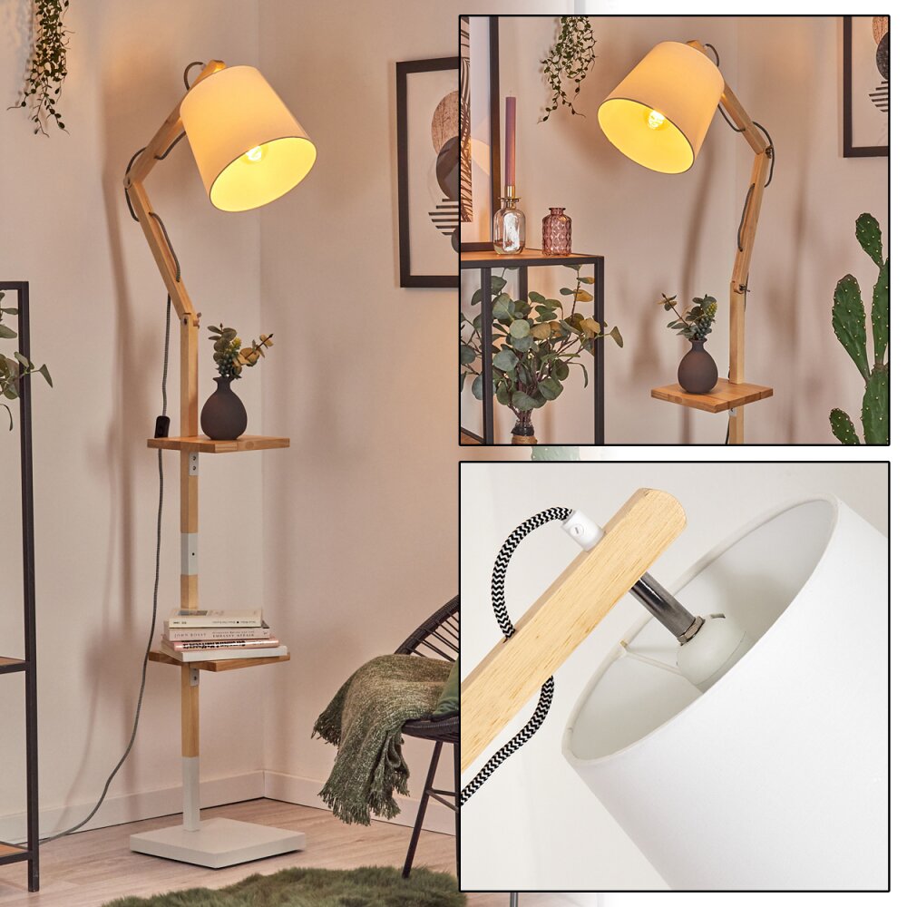 Tukchor Stehleuchte Naturfarben, Weiß, 1-flammig main product photo