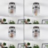 Hasvik Deckenleuchte Glas 15 cm Chrom, Rauchfarben, 1-flammig