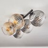 Gastor Deckenleuchte Glas 15 cm Bernsteinfarben, Klar, Rauchfarben, 5-flammig
