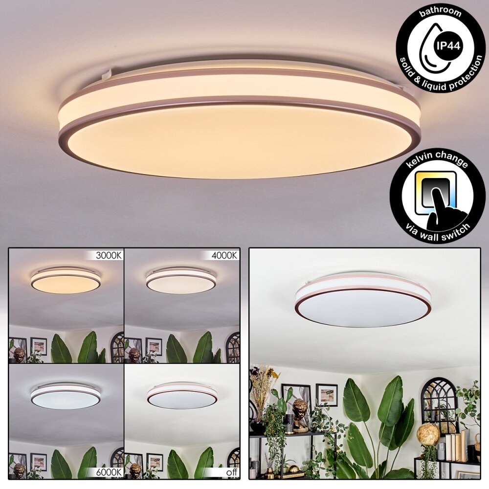 Anora Deckenleuchte LED Kupferfarben, Weiß, 1-flammig main product photo