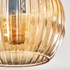 Koyoto Deckenleuchte Glas 15 cm Bernsteinfarben, 3-flammig