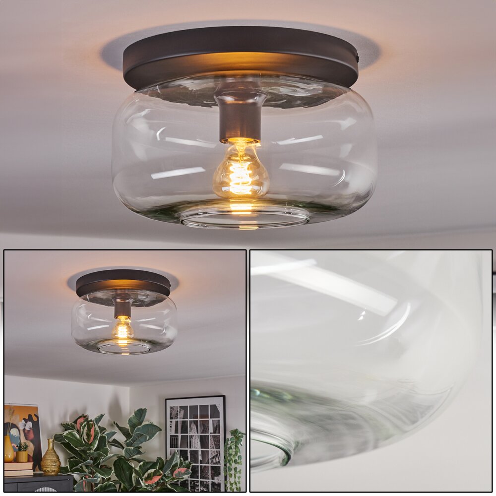 Boza Deckenleuchte Glas 28 cm Klar, 1-flammig main product photo